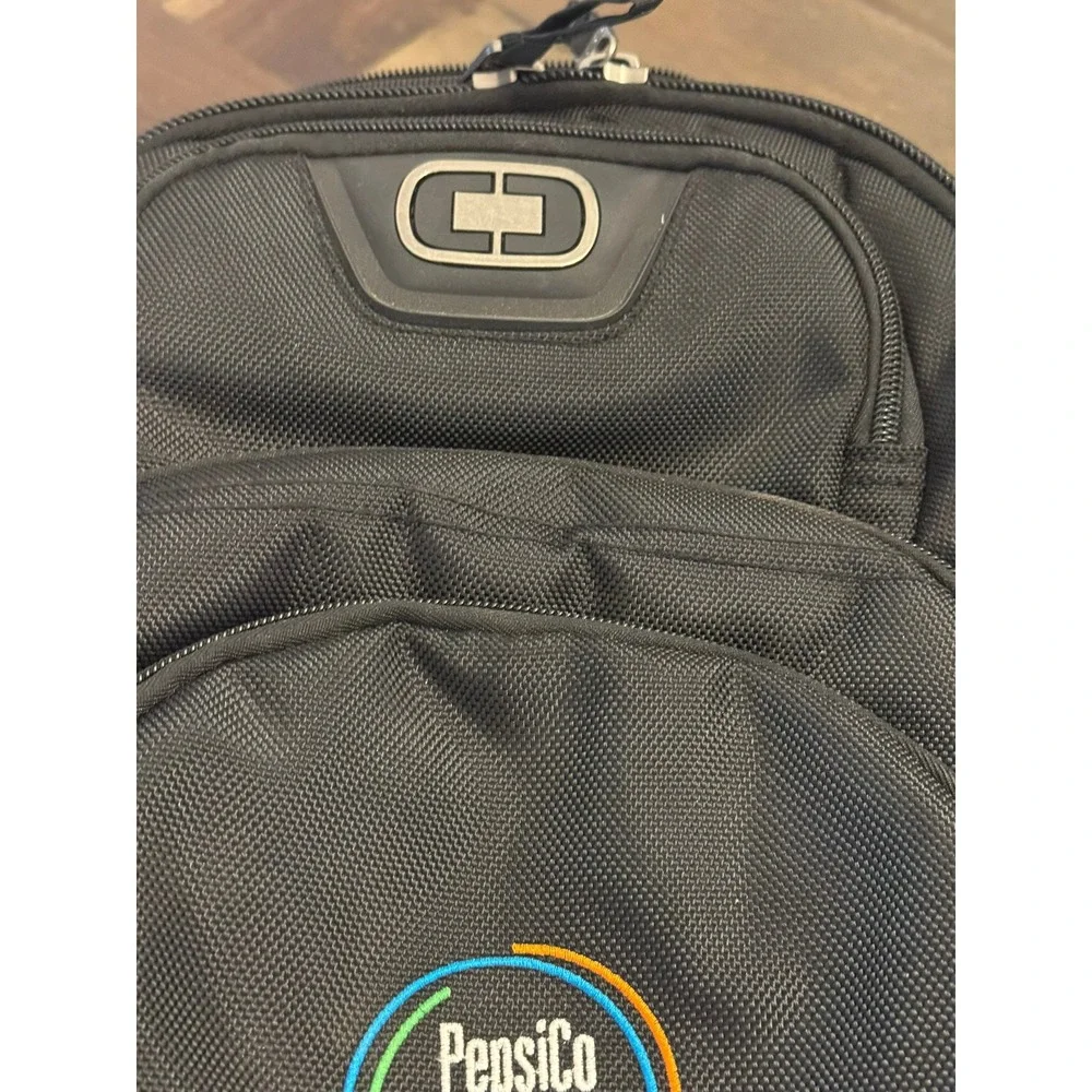 OGIO Stratagem Laptop Backpack Black PepsiCo R&D Embroidered Tech Bag